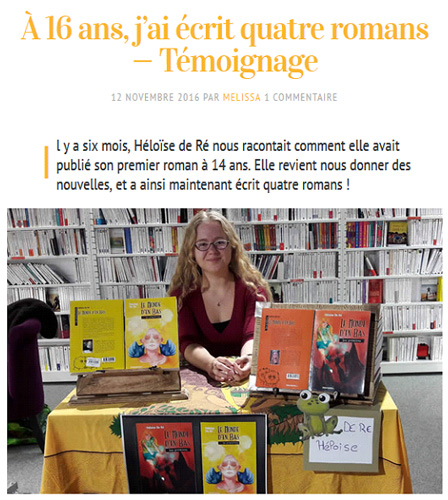 Héloïse De Ré, témoignage sur madmoiZelle